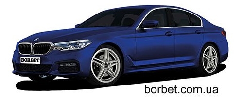 BORBET XRT для новой BMW 5й серии: УДОВОЛЬСТВИЕ ОТ ВОЖДЕНИЯ В ПЯТИ ЦВЕТАХ