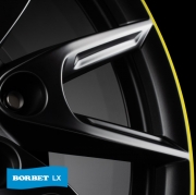 Borbet LX18 black matt rim yellow